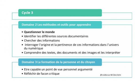 Competences emi cycle 3